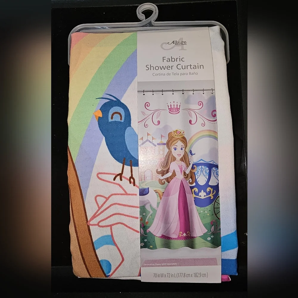 ALLURE Fabric Shower Curtain - Princess
